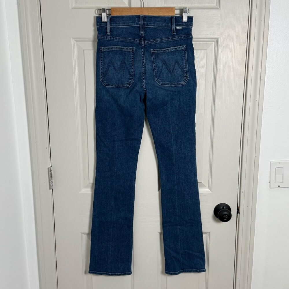 MOTHER Women's Straight Leg Jeans - Dark Blue - Picture 3 of 16